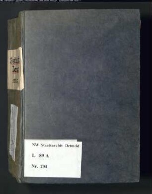 Gogerichtsregister Lemgo