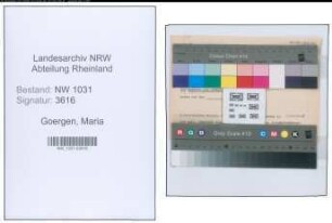 Entnazifizierung Maria Goergen , geb. 00.00.0000 ()