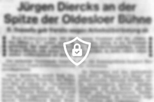 [Name maskiert] an der Spitze der Oldesloer Bühne