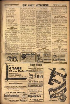 Zweite Ausgabe vom Donnerstag, den 11. November 1926.