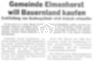 Gemeinde Elmenhorst will Bauernland kaufen