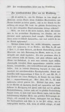 318-328 Zur neutestamentlichen Lehre von der Erwählung