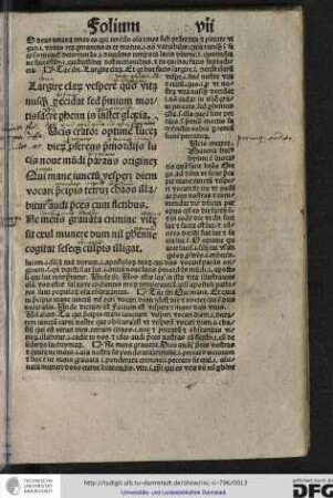[L]ucis creator. Materia huius hymni est invocatio quam facit beatus Gregorius...