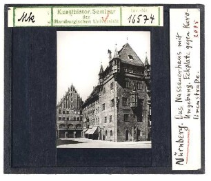 Nürnberg: Nassauerhaus mit Umgebung. Eckplatz gegen Karolinenstraße