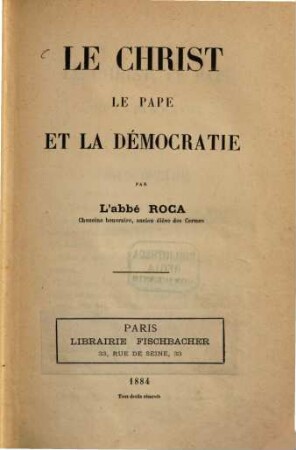Le Christ, le pape et la démocratie