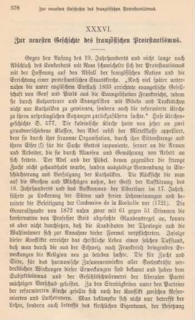 378-381 Zur neuesten Geschichte des französischen Protestantismus