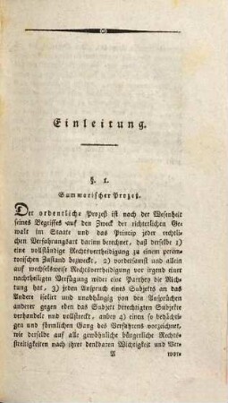 Grundsäze der summarischen Prozesse