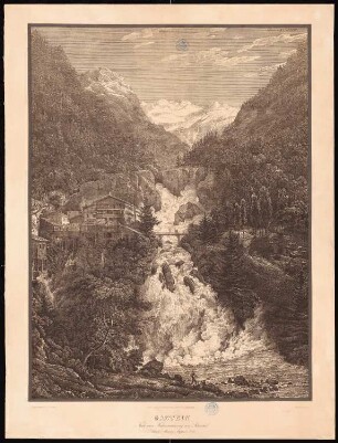 Wasserfall, Bad Gastein: Perspektivische Ansicht