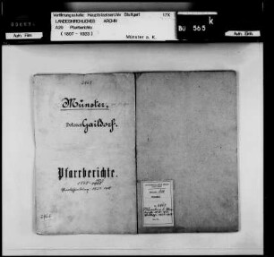 Münster/Kocher: Pfarrberichte und Pfarrbeschreibungen