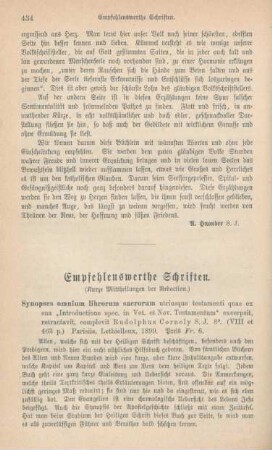 434-444 Empfehlenswerthe Schriften