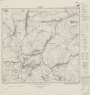 5467 (alte Nr.: 3191) Kamenz in Niederschlesien, Meßtischblatt (4cm - Karte)