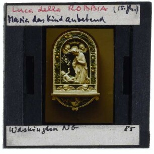 della Robbia, Madonna, das Kind anbetend