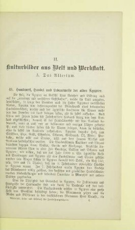 II. Kulturbilder aus Welt und Werkstatt