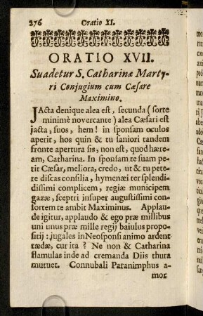 276-291, Oratio XVII