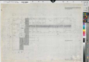 Arnsberg, Regierungshauptgebäude, Neubau Kellergeschoss, Grundriss, Baubestandszeichnung