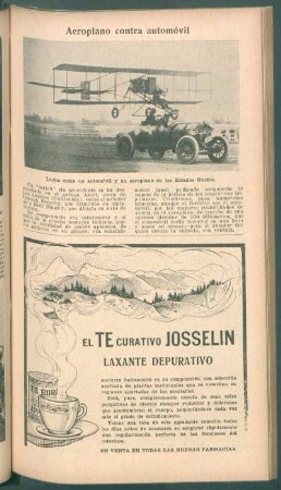 Aeroplano contra automóvil