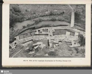 Abb. 10 Blick auf die freigelegten Grundmauern der Unterburg (Zustand 1958)