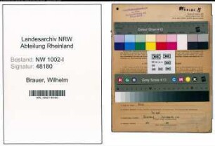 Entnazifizierung Wilhelm Brauer, geb. 29.06.1908 (Kaufm.Angestellter)