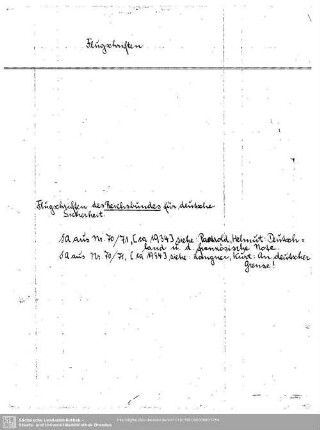 Flugschriften Reichsbundes