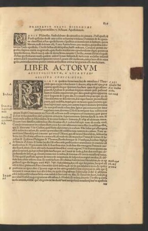 Liber Actorum Apostolicorum, ...