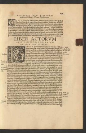 Liber Actorum Apostolicorum, ...
