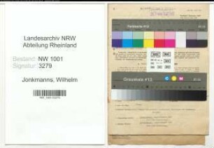 Entnazifizierung Wilhelm Jonkmanns, geb. 12.02.1892 (Kaufmann)