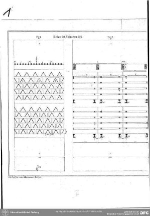 Tafel II - Flugstaubcondensationsthürme der Köngl. Halsbrückner Schmelzhütte : Tafel II - Flugstaubkondensationstürme der Köngl. Halsbrückner Schmelzhütte