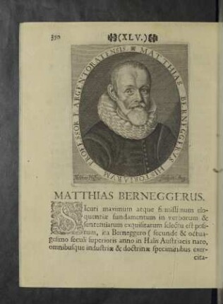 Matthias Berneggerus.