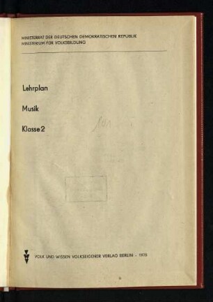 1975: Klasse 2 [der zehnklassigen allgemeinbildenden polytechnischen Oberschule]