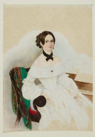 Bildnis von Luise (1820-1894) Prinzessin von Schleswig-Holstein-Sonderburg-Glücksburg