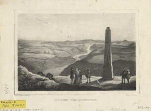 Ansicht vom Lilienstein in der Sächsischen Schweiz, Kupferstich, um 1845 : Aussicht vom Lilienstein / gez. u. lith. v. R. Bürger. Gedr. v. F. Weider. - [S.l.] : [s.n.] ; [S.l.] : Weider , [um 1845]. - 1 Kunstbl. : Lithogr. ; 23 x 15 cm