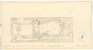 Garten Frank, Berlin-Dahlem: Lageplan mit Gartenplan 1:50