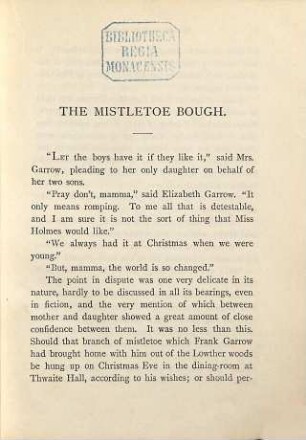 The Mistletoe Bough and other stories