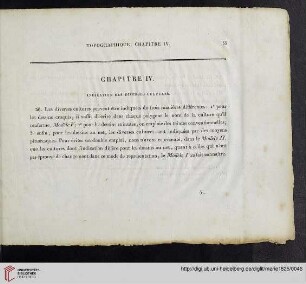 Chapitre IV: Indication des diverses cultures