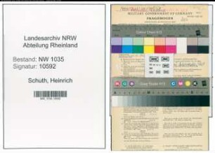 Entnazifizierung Heinrich Schuth , geb. 03.03.1903 (Steiger)