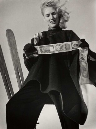 "Short snorter", Modeaufnahme, Modell Lili Carlson (Mademoiselle)