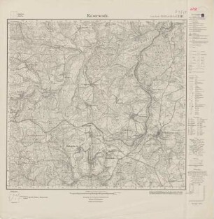 5708 (alte Nr.: 3317) Kaisersesch, Meßtischblatt (4cm - Karte)