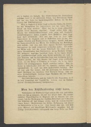 Was der Achtstundentag nicht kann