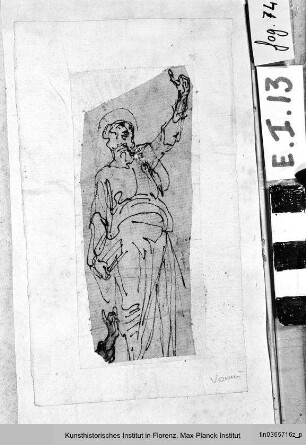 Skizze für Petrus aus " Der Sturz des Simon Magus"