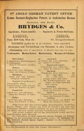 Adressbuch aller Länder der Erde der Kaufleute, Fabrikanten, Gewerbtreibenden, Gutsbesitzer etc : Zugleich Handelsgeographie, Produkten- u. Fabrikanten-Bezugs-Angabe, 5a