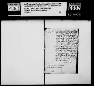 Erbschaftsangelegenheiten von Untertanen aus der Grafschaft Virneburg und aus der Herrschaft Neuerburg.