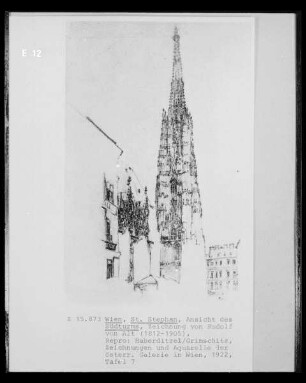 Stephansdom in Wien: Ansicht des Südturms