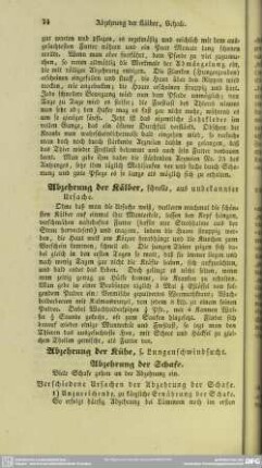 Abzehrung der Kälber