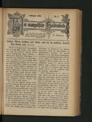 Februar 1918. Nr. 2.