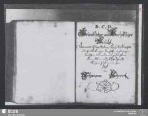 Gründtlicher und Warhafftiger Bericht Von unterschiedlichen Beschickungen und zu Gutmachen der Ertze, waß vorgelauffen, und wider ausgebracht worden, alles in ordentliche Schmeltz-Bücher zusammen gesetzt - XVII 636 8. (4)