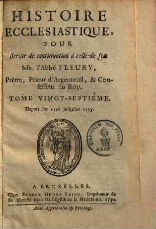 Histoire Ecclesiastique, 27. Depuis l'an 1528 jusqu'en 1535