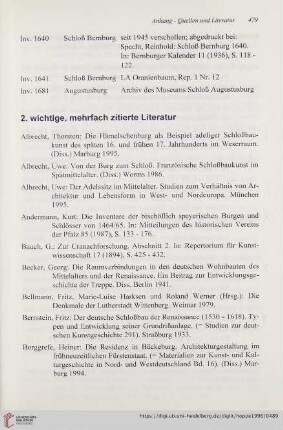 2. wichtige, mehrfach zitierte Literatur