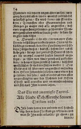 Das Ein und zwantzigste Capittel. - Das Dreißigste Capittel.