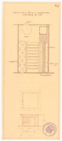 Perspektivübungen: Grundrisse, Ansichten 1:200