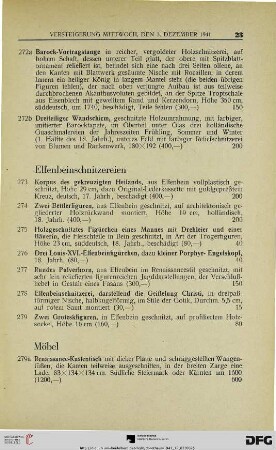 Elfenbeinschnitzereien (Nr. 273-279)